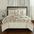 thumbnail image 1 of Chic Home Samson 10-Piece Ruffled Comforter Set, King, Beige, 1 of 2