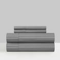 thumbnail image 1 of Chic Home Shana 4-Piece Solid Color Sheet Set, Queen, Grey, 1 of 2