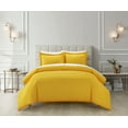 thumbnail image 1 of Chic Home Tayson 3-Piece Yellow Duvet Set, King, 1 of 12