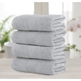 thumbnail image 1 of Chic Home Weiss Grey 4-Piece Bath Towel Set, 1 of 5