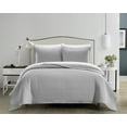 thumbnail image 1 of Chic Home Xavier Quilt Set Geometric Square Tile Pattern Bed In A Bag Bedding - Sheets Pillowcases Pillow Shams Included - 7 Piece - Queen 90x92", Grey, 1 of 4