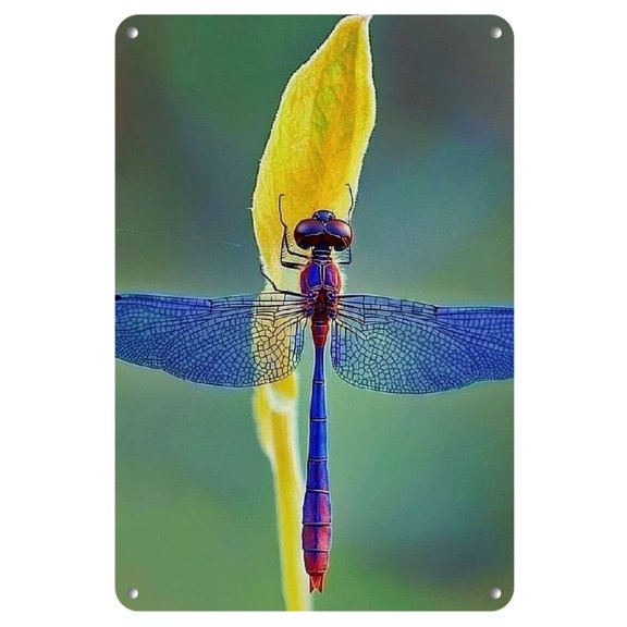 Chic Insect-Themed Iron Wall Art - Perfect for Bars, Cafes, Homes & More - Durable Metal Decor, 8x12 inches, 2D, Perfect for Room Decor