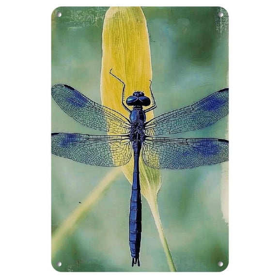 Chic Insect-Themed Iron Wall Art - Perfect for Bars, Cafes, Homes &amp; More - Durable Metal Decor, 8x12 inches, 2D, Perfect for Room Decor