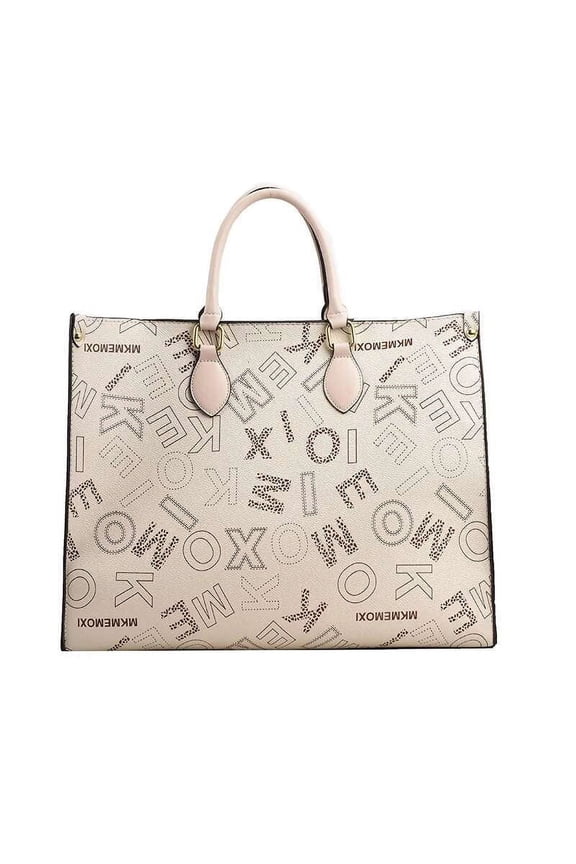Chic Larger-Capacity Printed Woman's Tote Bag Suitable for Work & Travel