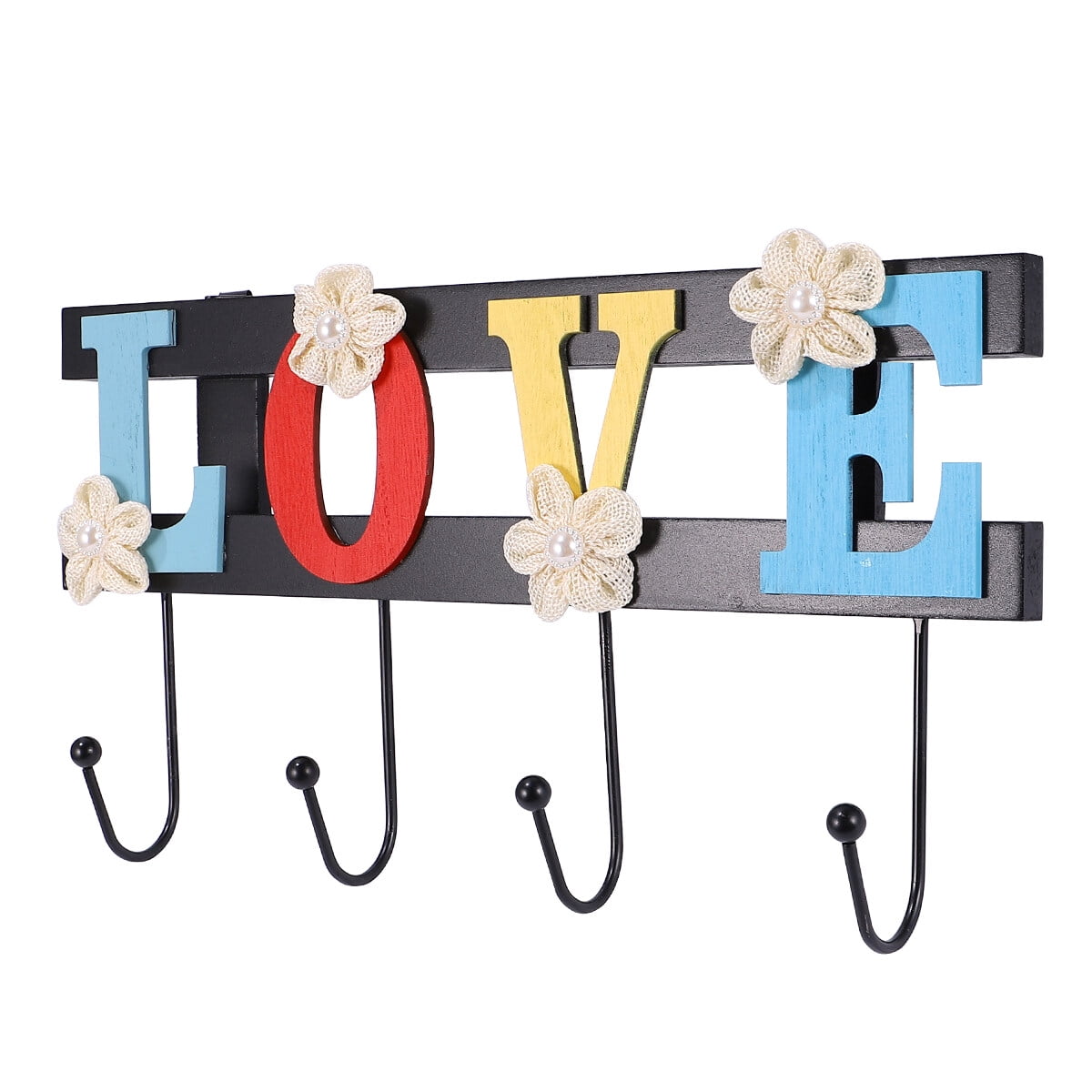 Chic Love Letter Wall Hook Wooden Hook Grocery Storage Hook Creative