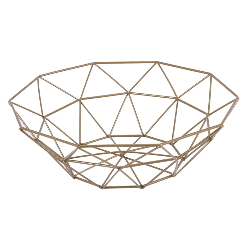 Chic Metal Table Storage Basket Modern Minimalist Scandinavian Nordic