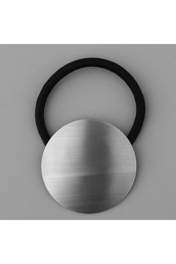 Chic Metal Wrap Decor Hair Band Stretch Ponytail - , as described