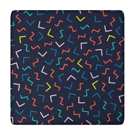 Chic Minimalist Tablecloth with Retro Vintage Abstract and Geometric Designs, Colorful Tie Dye, Psychedelic Art, Rainbow Gradient and Graffiti Art