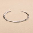 thumbnail image 1 of Chic Mobius Cuff Bangle Bracelets Women Men,Gold Color Waterproof Thin 4MM Stainless Steel Twisted Wristband Gift Jewelry, 1 of 4