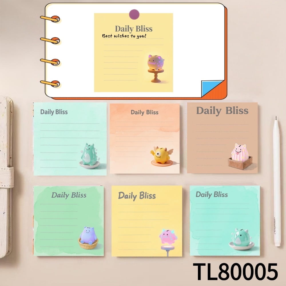 Chic Monster - Themed Sticky Notes - A Novelty Item (3.54×3.54 Inches ...
