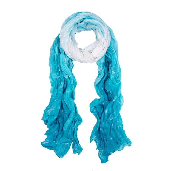 Chic Ombre Watercolor Snowflake Scarf