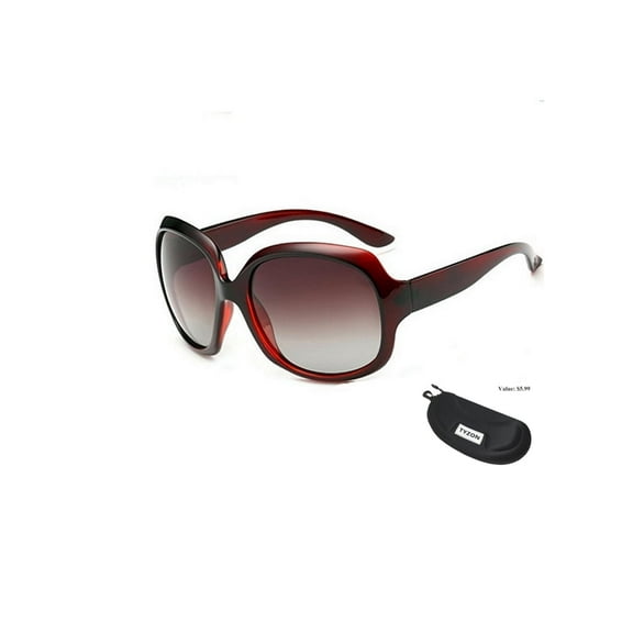 TIKA Oversized Women's Polarized Sunglasses Fashion Sunglasses&nbsp;with Eyeglass Case