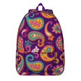 thumbnail image 1 of Chic Paisley Backpack for Women Teens, Boho Durable Daypack for School College, Laptop Bag with Multiple Pockets, Perfect Gift Idea, 1 of 5