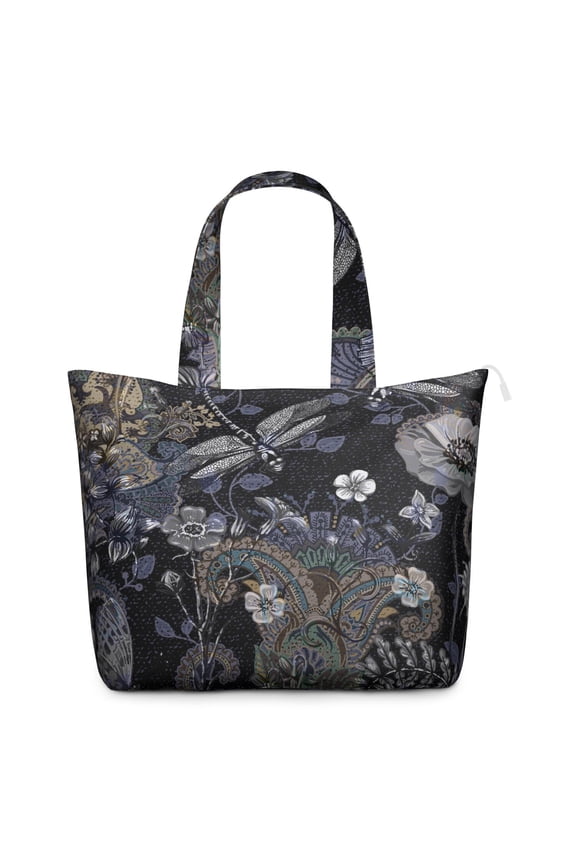 Chic Paisley Pattern Duffel Boho Vintage Weekender Bag with Artistic Floral Pattern, Ethnic Mala Inspired Design