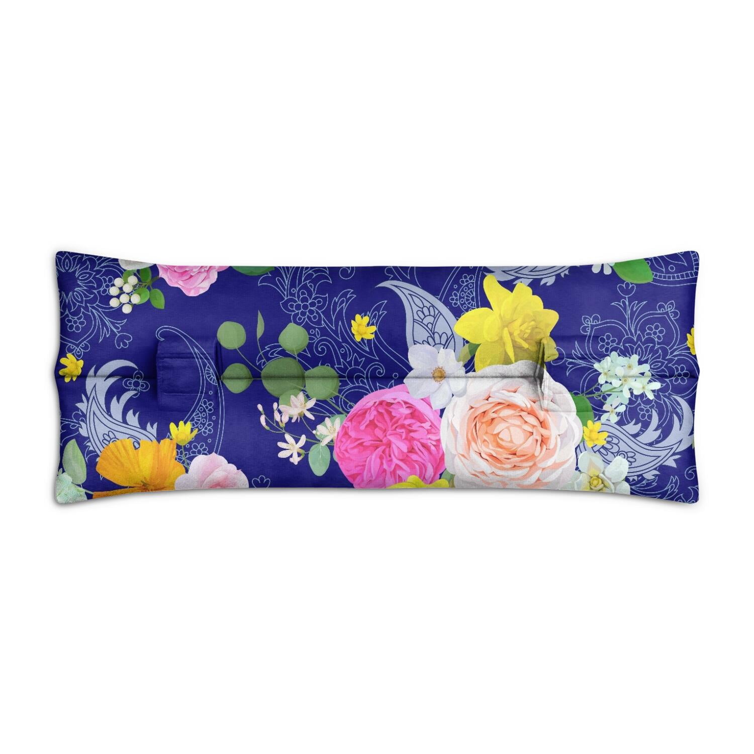 Chic Paisley Pattern Mastectomy Pillow - Post Heart Surgery Recovery Cushion, Tribal Boho Design for Seatbelt Comfort & Protection