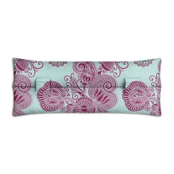 Chic Paisley Pattern Seat Belt Pillow - Soft Recovery Cushion for Post Mastectomy & Chest Surgery - Machine Washable Bohemian Car Pillow