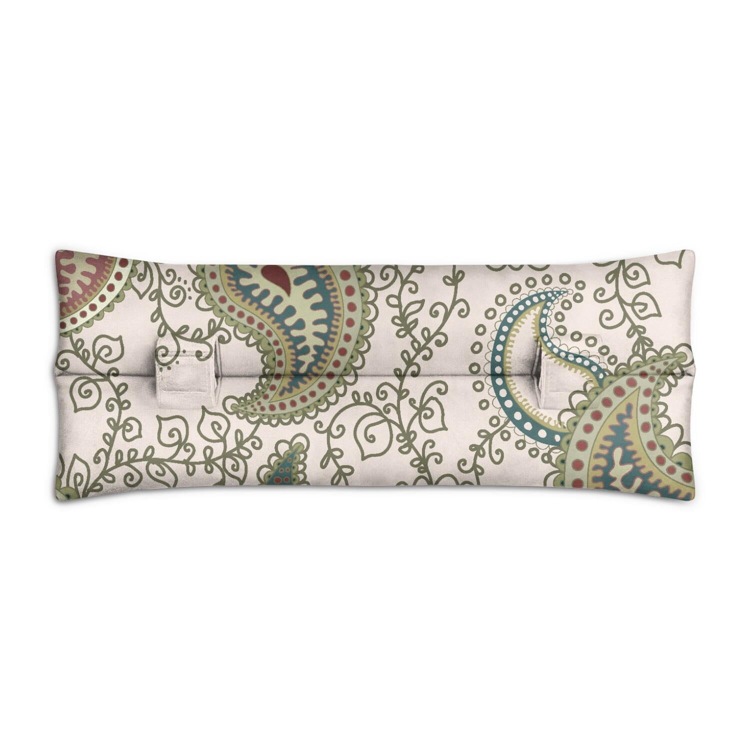 Chic Paisley Pattern Seatbelt Pillow - Post-Surgery Mastectomy Heart Surgery Recovery Cushion - Aesthetic Bohemian Car Travel Pillow for Women