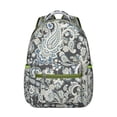 thumbnail image 1 of Chic Paisley Pattern Student Backpack - Ergonomic & Breathable for Daily Use, 1 of 5