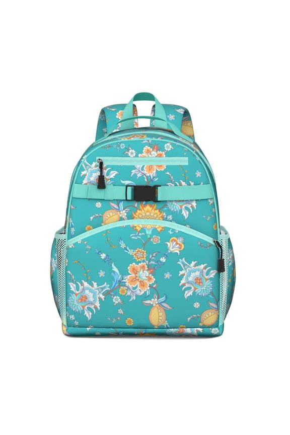Chic Paisley Pattern Student Backpack Lightweight Durable School Backpack For Student And Students Adjustable Padded Straps Chest Buckle