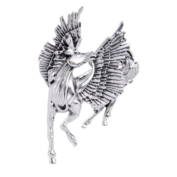 Chic Pegasus Pin For Enhancing Clothing With Electroplated Alloy Design