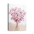 thumbnail image 1 of Chic Pink Flowers Canvas Wall Art Abstract Bouquet in Vase, 12X16inch Artwork Prints. Perfect for Teen Girl's Bedroom, Pink Floral Picture Poster for Bathroom Decor, 1 of 7