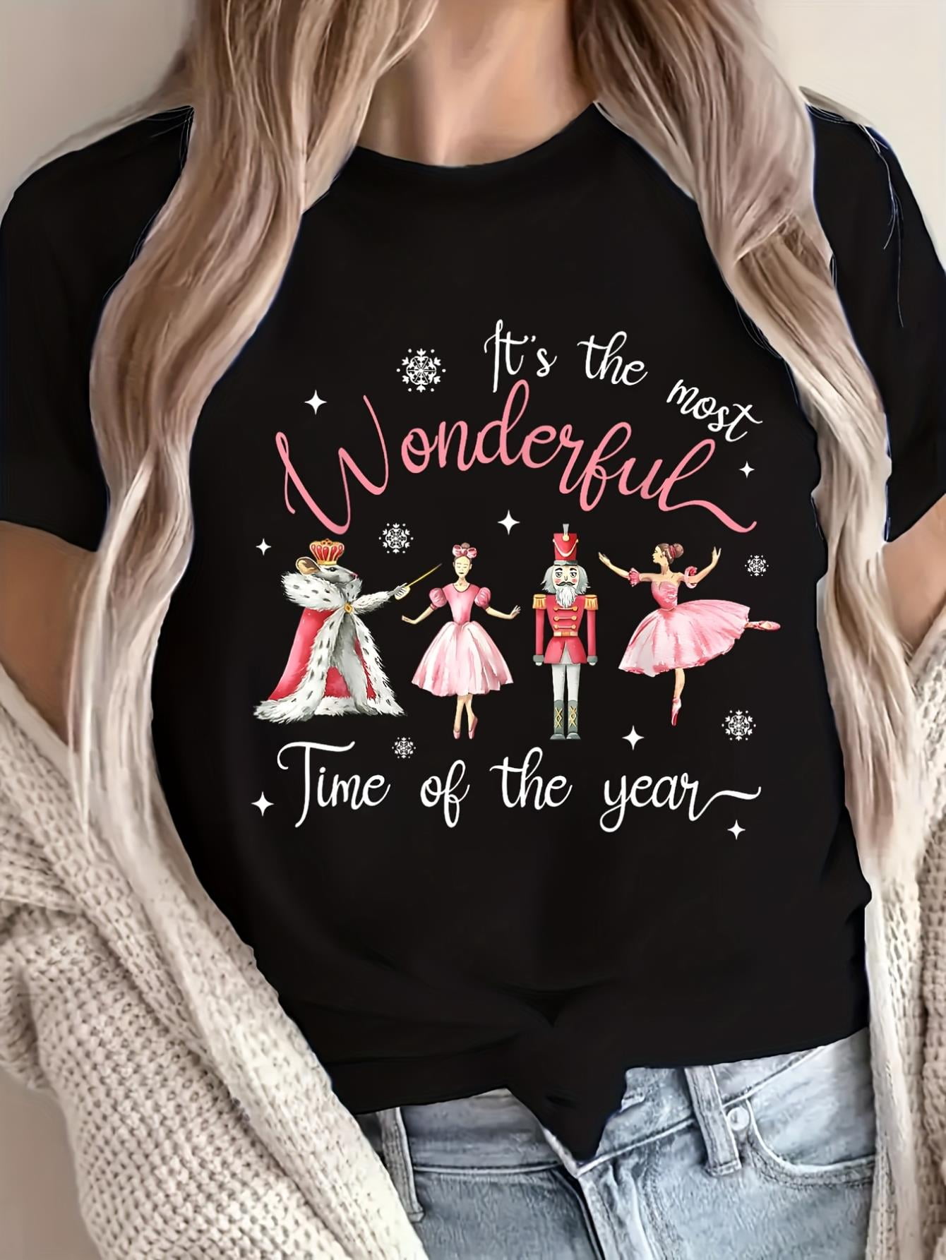JOGGEIL 'Aunt' Gift T-Shirt For Women - Casual Long Sleeve Crewneck Sweatshirt