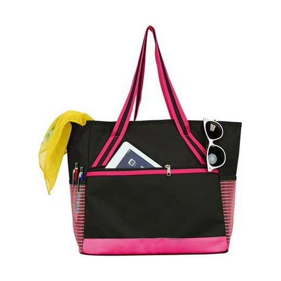 Chic Pink Tablet Mesh Tote Bag