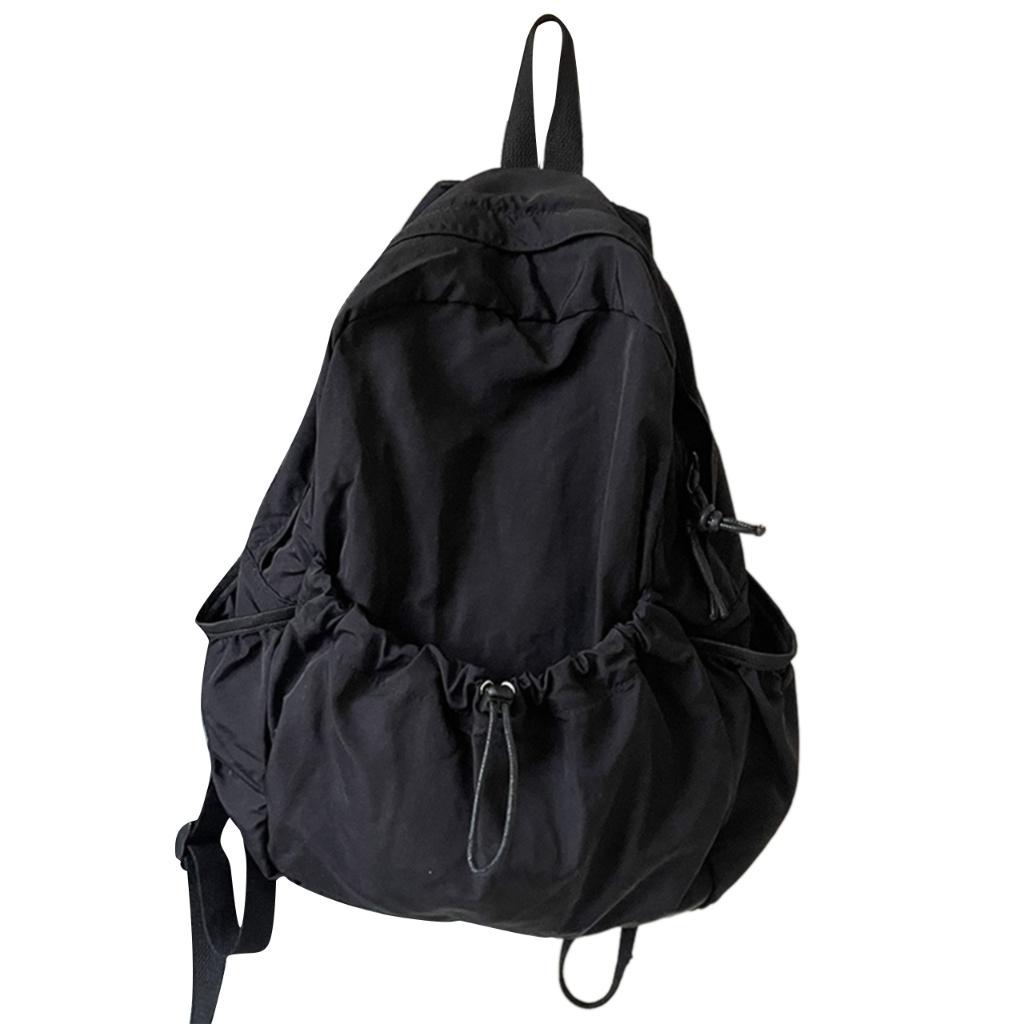 Asthetic Ricksack Chic Pleated School Bag Backpack for Ladies Aesthetic Rucksack for ...