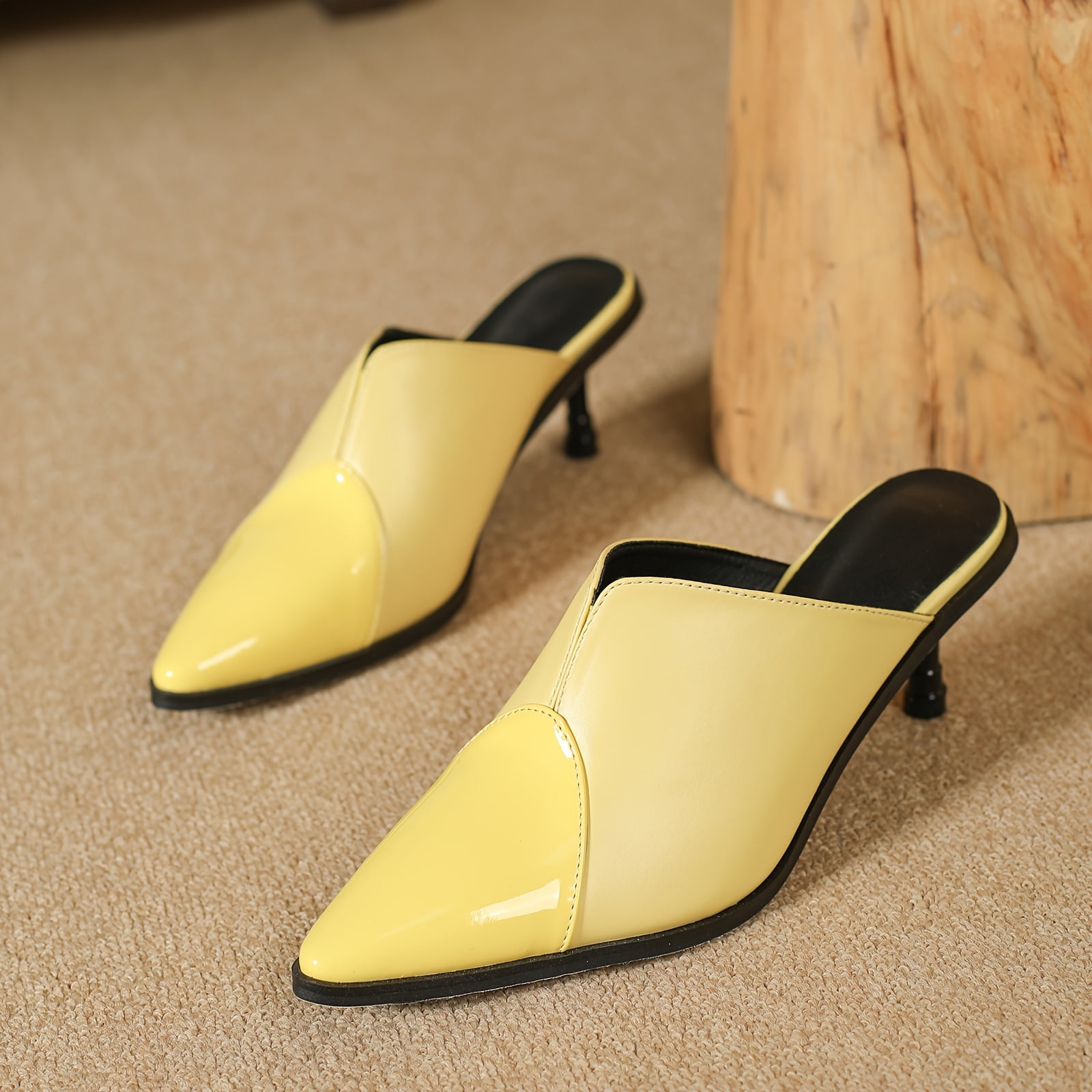 pointed mule flats