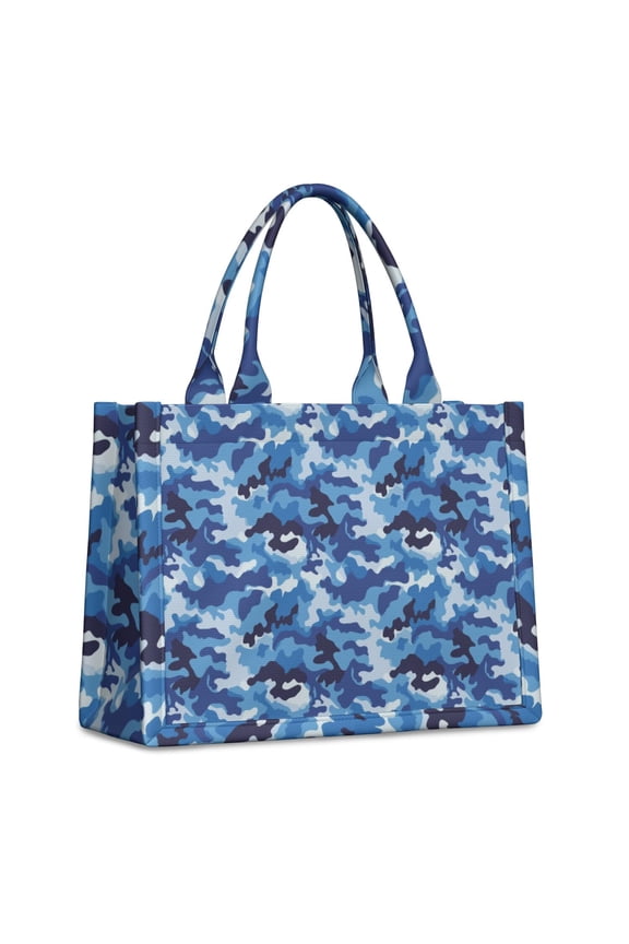 Chic Polyester Handbag with Large Capacity and Three Interior Pockets, Camouflage Prints