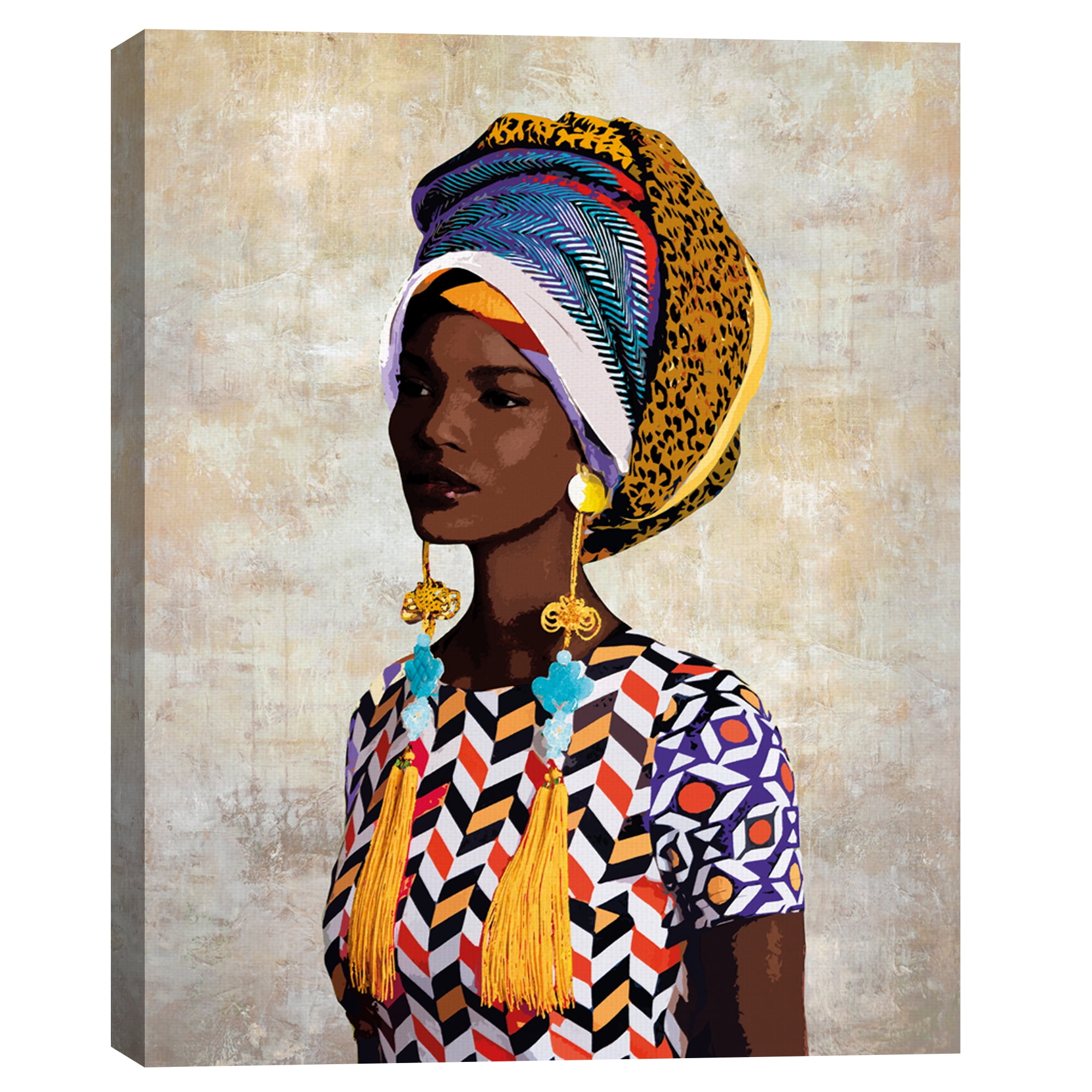 Chic Portrait Fari by Mark Chandon Canvas Art Print
