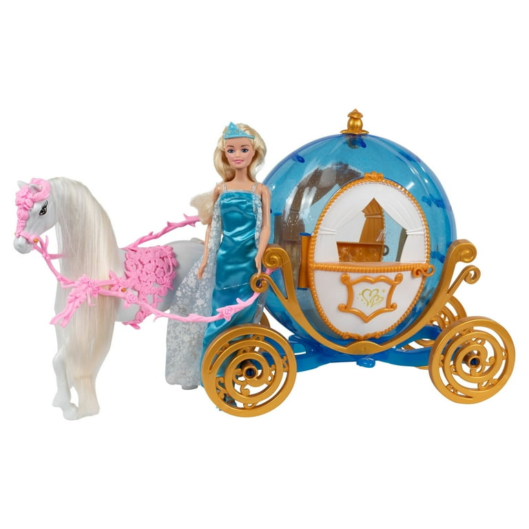 Chic Princess Doll with Horse and Carriage Ages 3 Years and up
