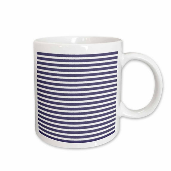 Chic Purple White Stripes 11oz Mug mug-201511-1