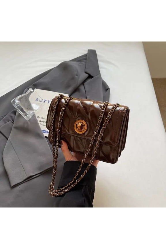 Chic Quilted Winter Shoulder Handbag for Women - Latest Korean Fashion Style