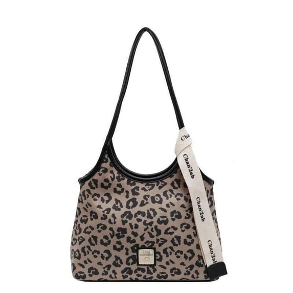 Chic Retro Leopard Trendy Shoulder Bag for Ladies - Durable and Matching Any Outfit