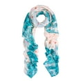 thumbnail image 1 of Chic Roses & Polka Dot Floral Print Scarf, 1 of 2