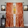 thumbnail image 1 of Chic Sheer Voile Vertical Ruffled Single Panel Window Curtain 50" x 96", Spice, 1 of 3