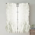 thumbnail image 1 of Chic Sheer Voile Vertical Ruffled Tier Window Curtain Single Panel 50" x 63", 1 of 3