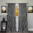 thumbnail image 1 of Chic Sheer Voile Vertical Ruffled Tier Window Curtain Single Panel 50" x 84", 1 of 3