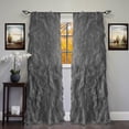 thumbnail image 1 of Chic Sheer Voile Vertical Ruffled Tier Window Curtain Single Panel 50" x 96", 1 of 3