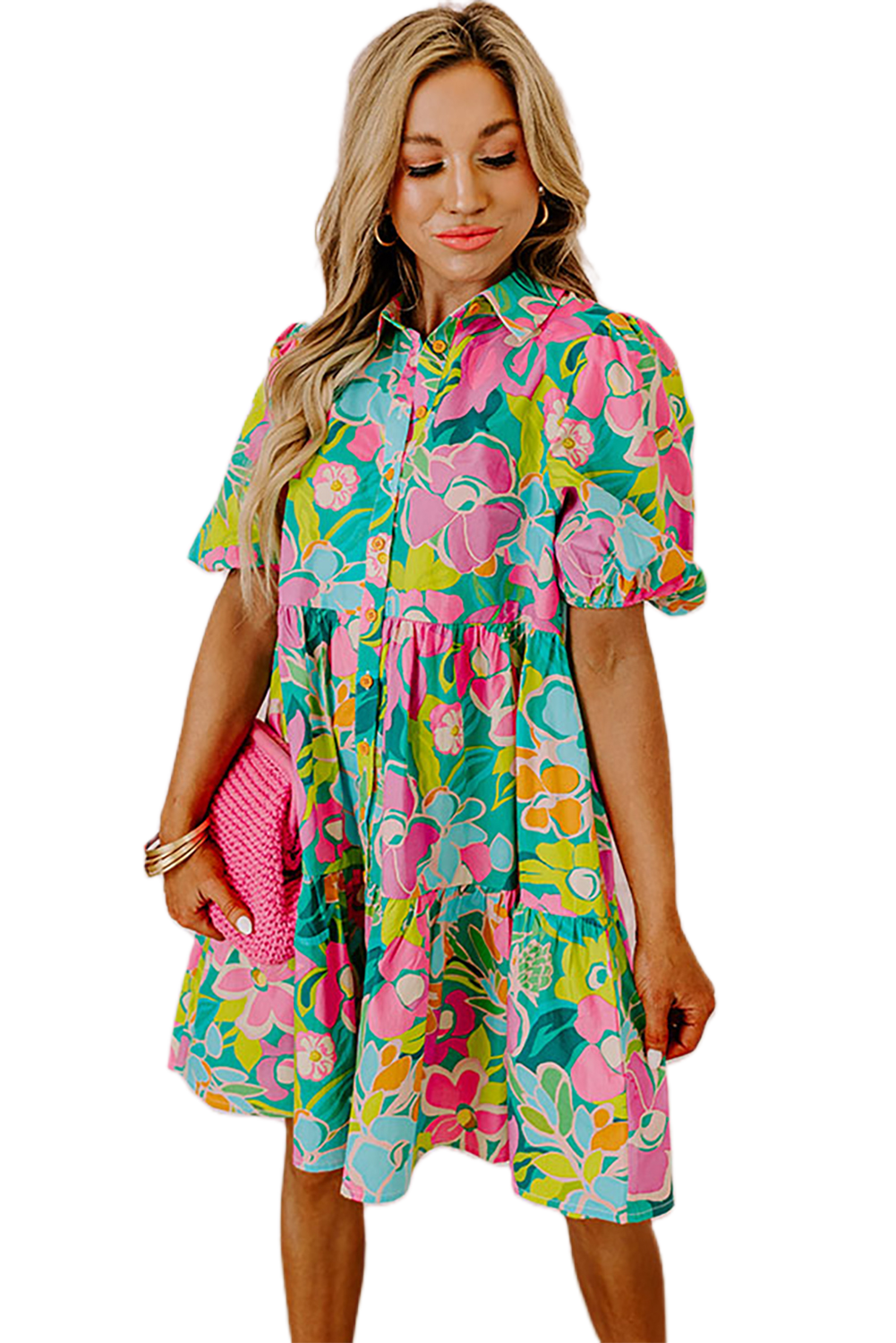 green floral babydoll dress Girls: Sweet Nature Green Floral Babydoll Dress  Shop the Mint