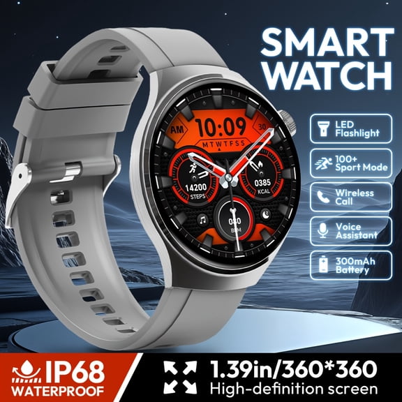 Chic Smartwatch: Over 100 Sports Modes, 1.39'' Full Touch Capacitive Display - Complete Lamination, 3D Dynamic Watch Face, Electrostatic Shielding, One-Button Wireless Calling, Slim Strap
