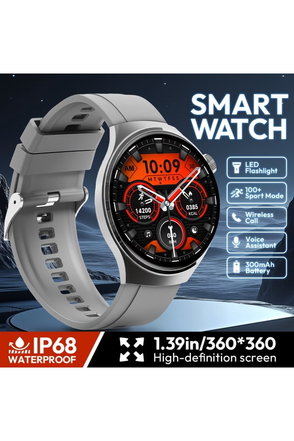 Chic Smartwatch: Over 100 Sports Modes, 1.39'' Full Touch Capacitive Display - Complete Lamination, 3D Dynamic Watch Face, Electrostatic Shielding, One-Button Wireless Calling, Slim Strap