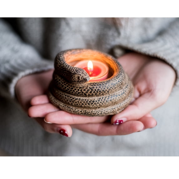 Chic Snake-Shaped Ceramic Candle Holder - Perfect for Home Decor, Tabletop Centerpiece & Romantic Dinners