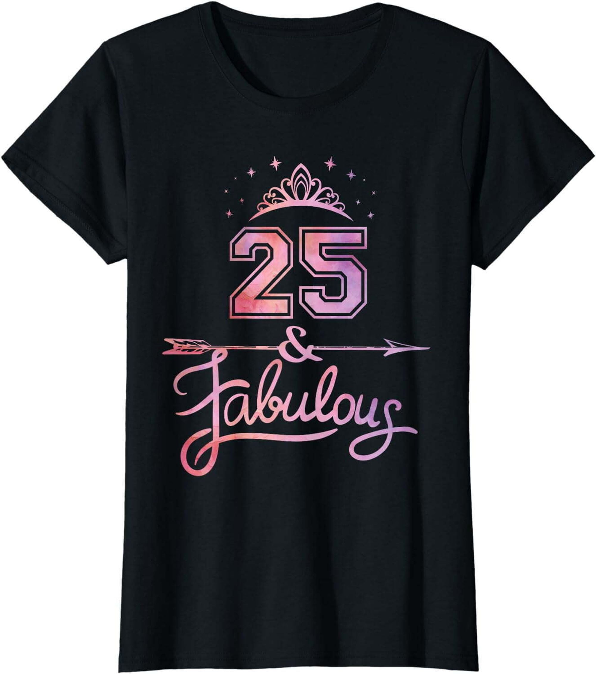 Chic & Sparkly: A Glamorous 25th Birthday Tee for Women Ready to Shine ...