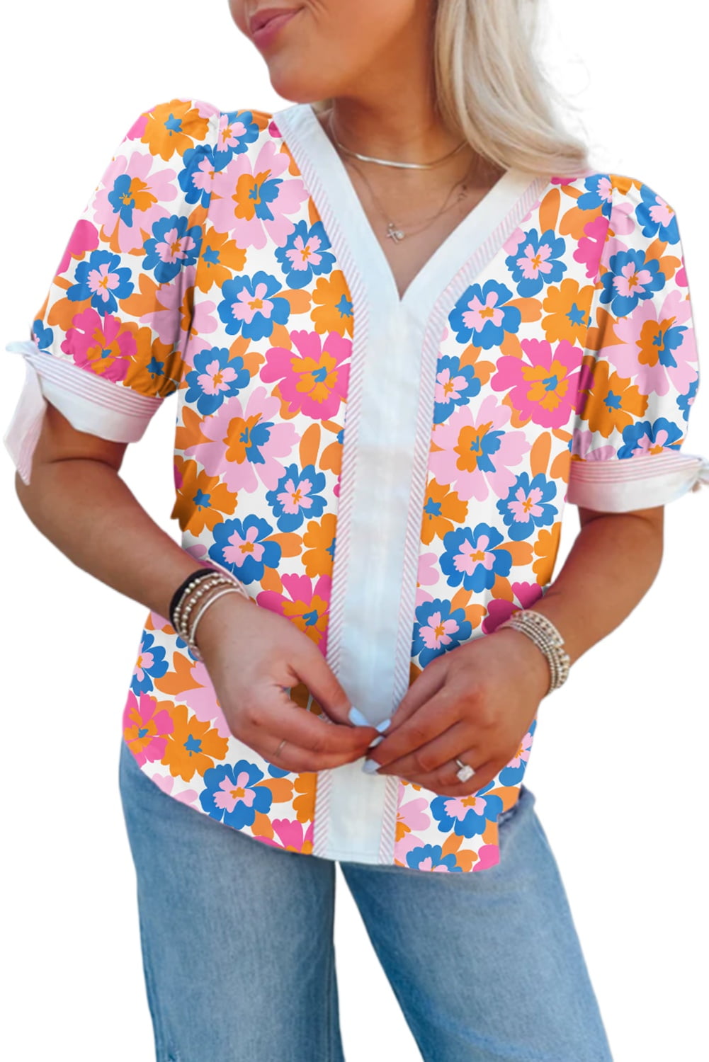 Melody - Striped Summer Blouse
