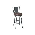 thumbnail image 1 of Chic Swivel Barstool - Metal Frame, Upholstered Seat - 360 Degree Rotation, 1 of 1