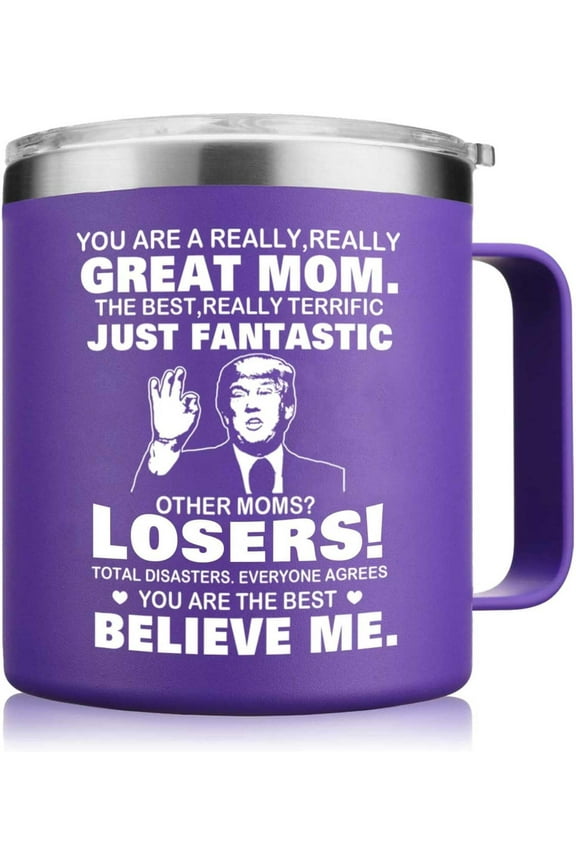 Mothers Day Mom Gifts from Daughter Son - You'Re a Really Great Moms Coffee Mug - Christmas Birthday Gifts for Mom Mother Women Wife (14OZ Purple)