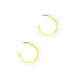 thumbnail image 1 of Chic Transparent Hoop Earring Yellow, 1 of 6