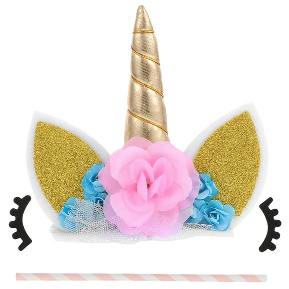 Chic Unicorn Cake Pick Unicorn Cake Topper Cake Adornment Cake Decoration